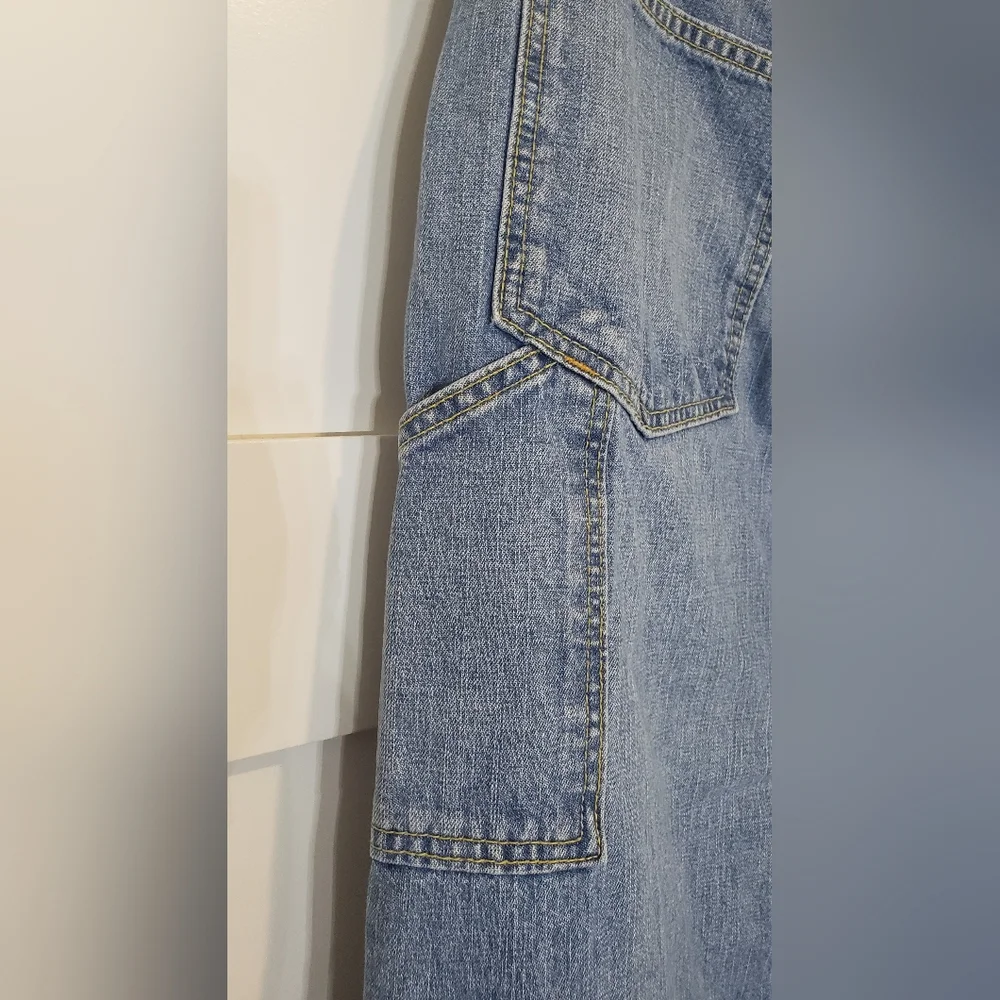 Levi's Vintage Silvertab Carpenter Jeans Y2K Size 32 X 29 100% Cotton Lightwash